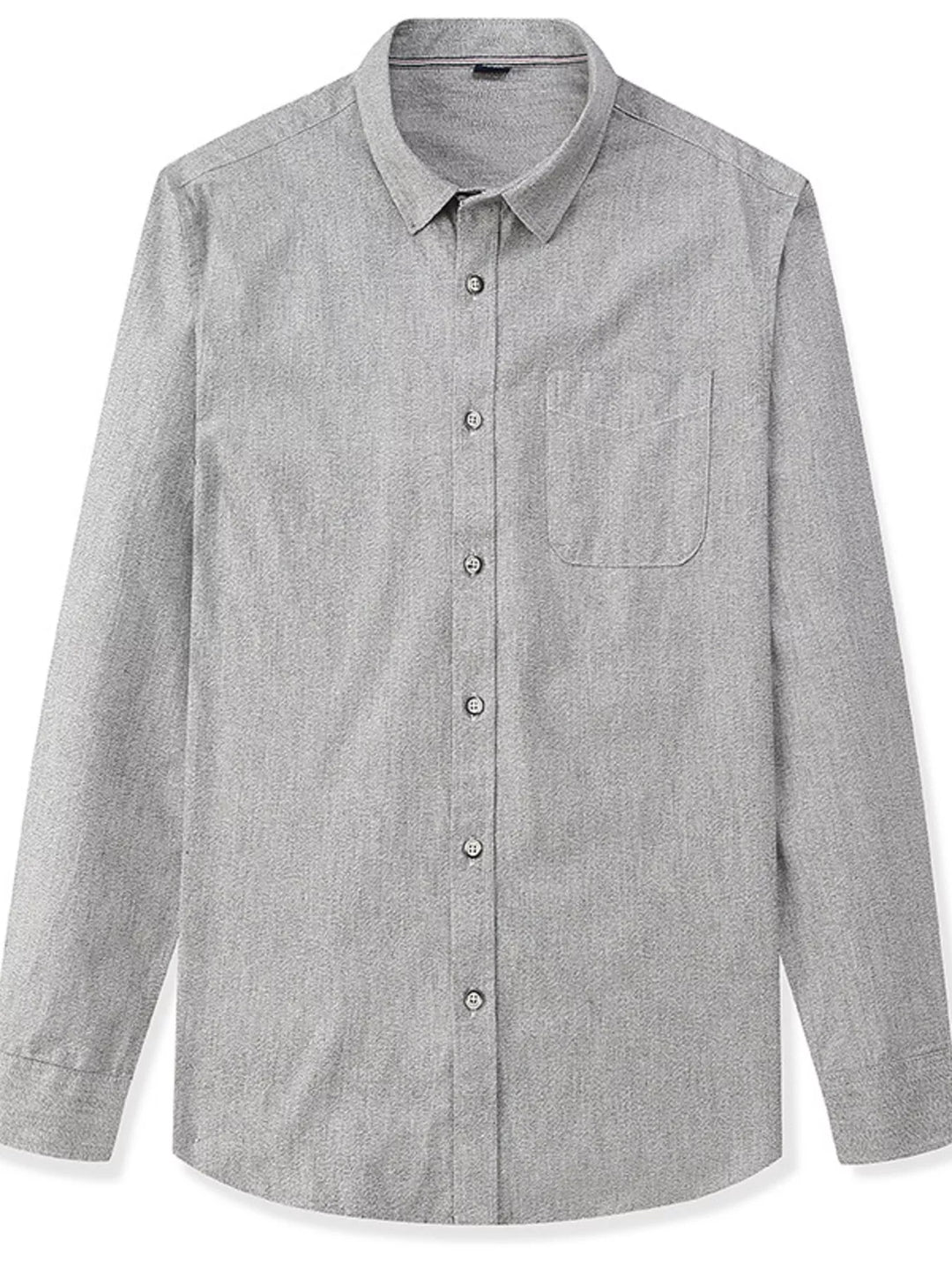 Men's Full Size Casual Long Sleeve Button-Down Shirt Plus Size