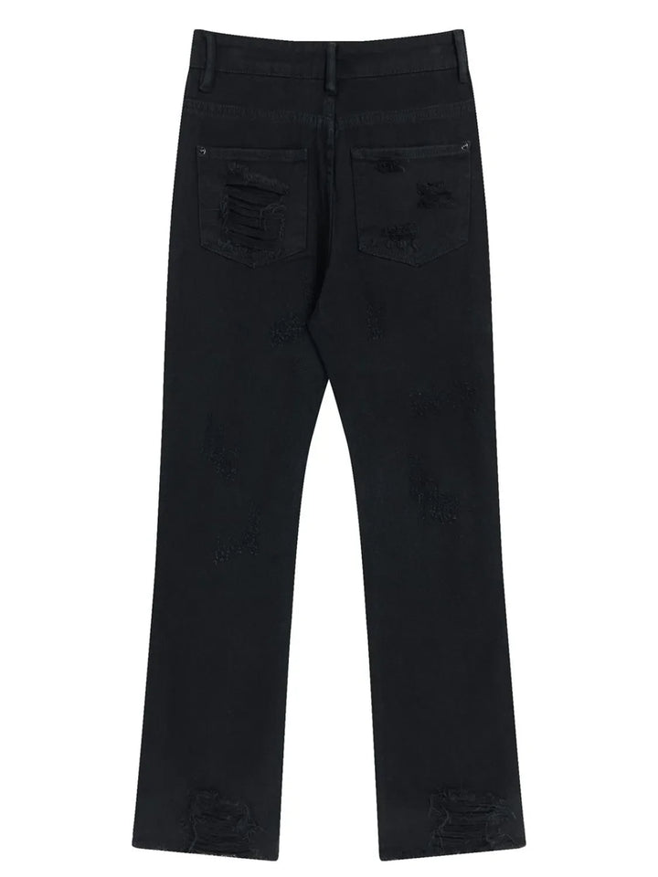 Men's Distressed Straight Leg Jeans