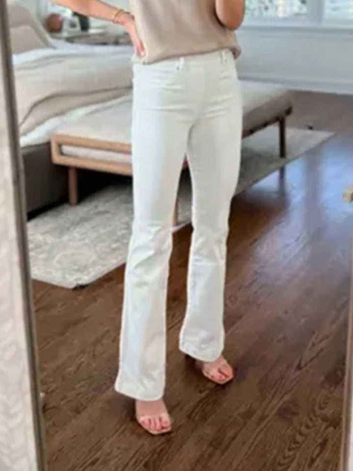 Full Size High-Waisted Flare Jeans Plus Size