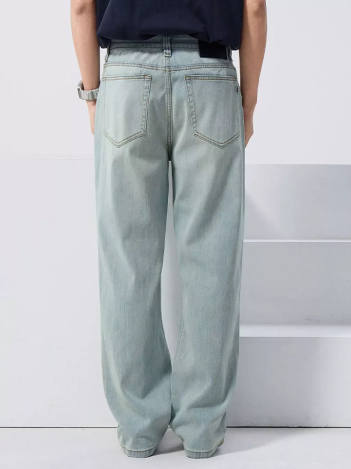 Men's Vintage Wash Loose Fit Jeans