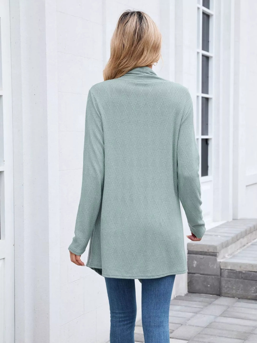 Open Front Long Cardigan