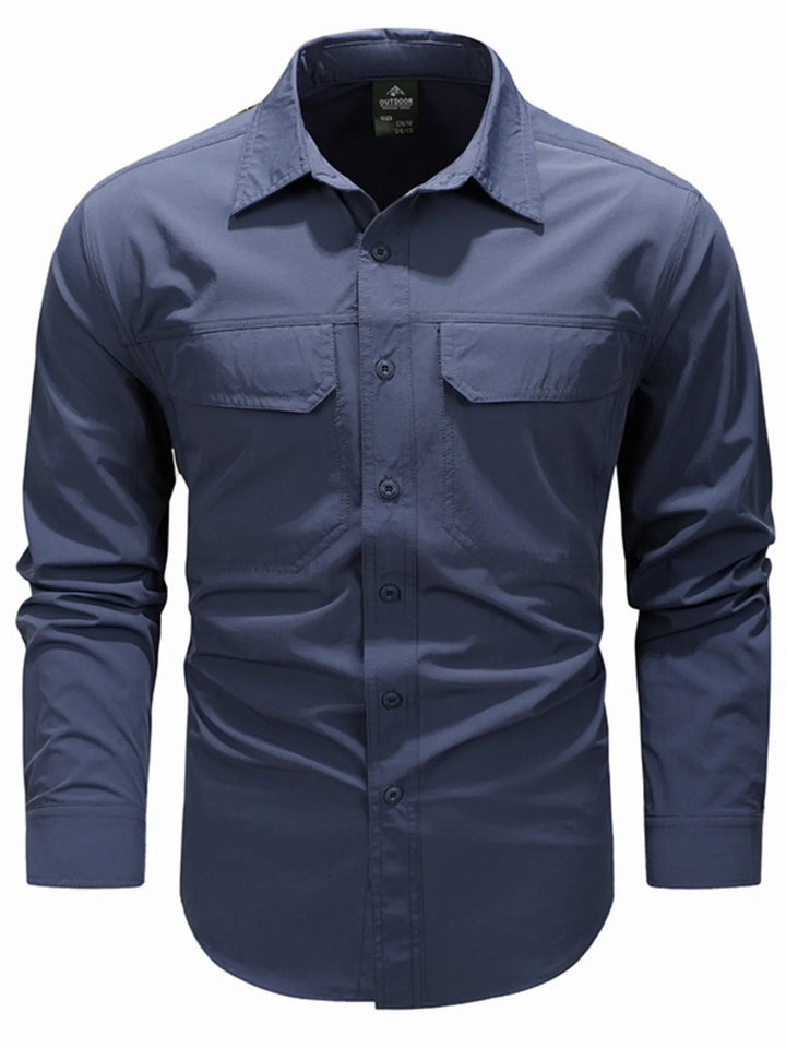 Men's Plus Size Lightweight Button Up Shirt