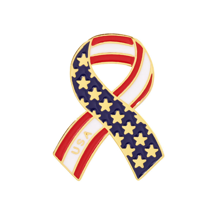 Independence Day-themed Metal Brooch Badge
