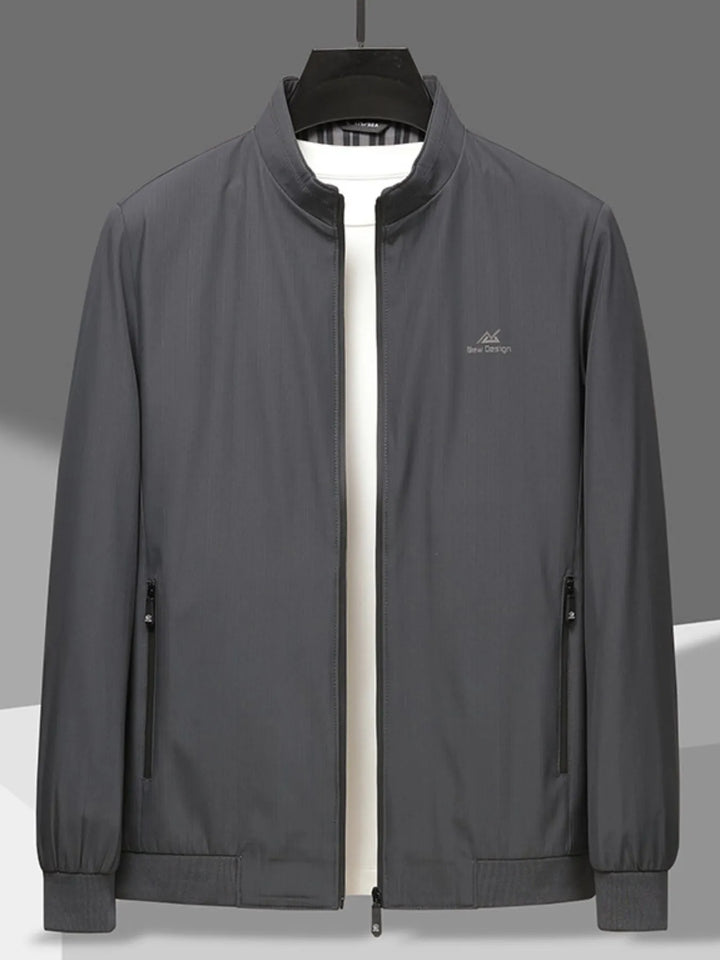 Men's Plus Size Zip Up Long Sleeve Jacket