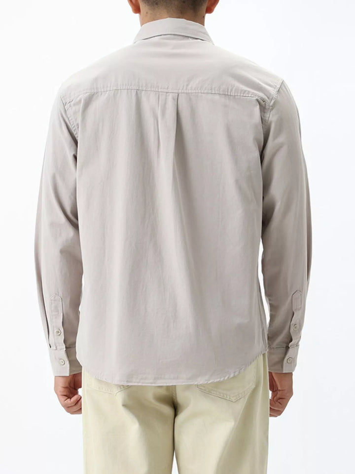 Men's Plus Size Button Down Long Sleeve Shirt