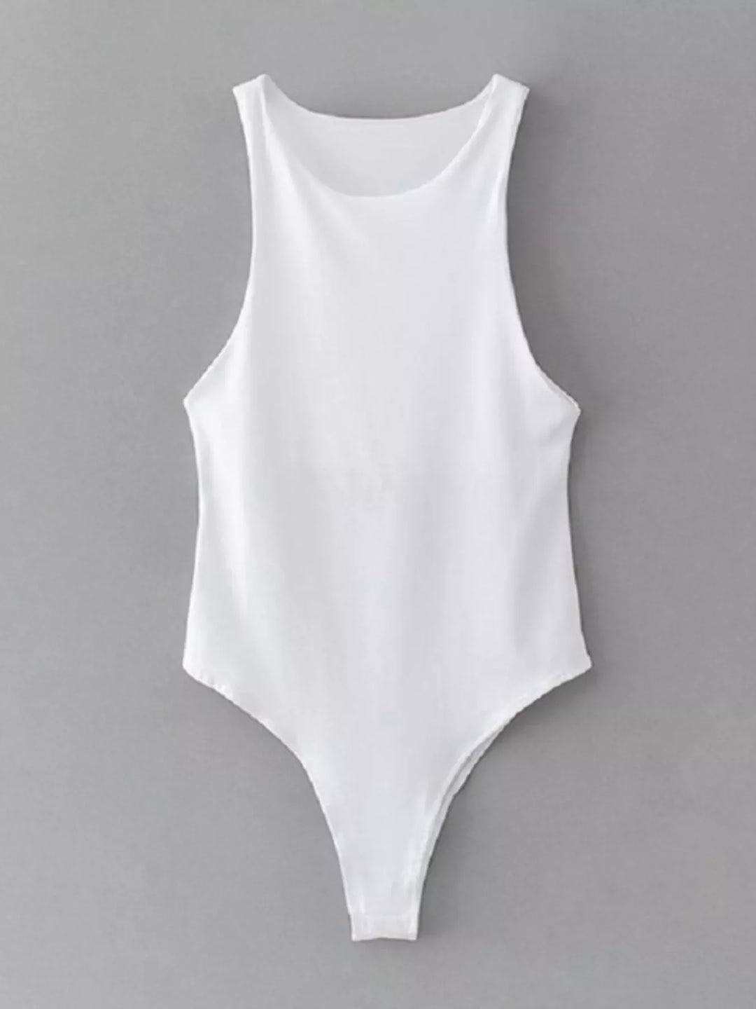 Round Neck Sleeveless Bodysuit