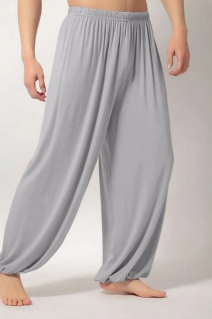 Men's Full Size Elastic Waist Pants Plus Size