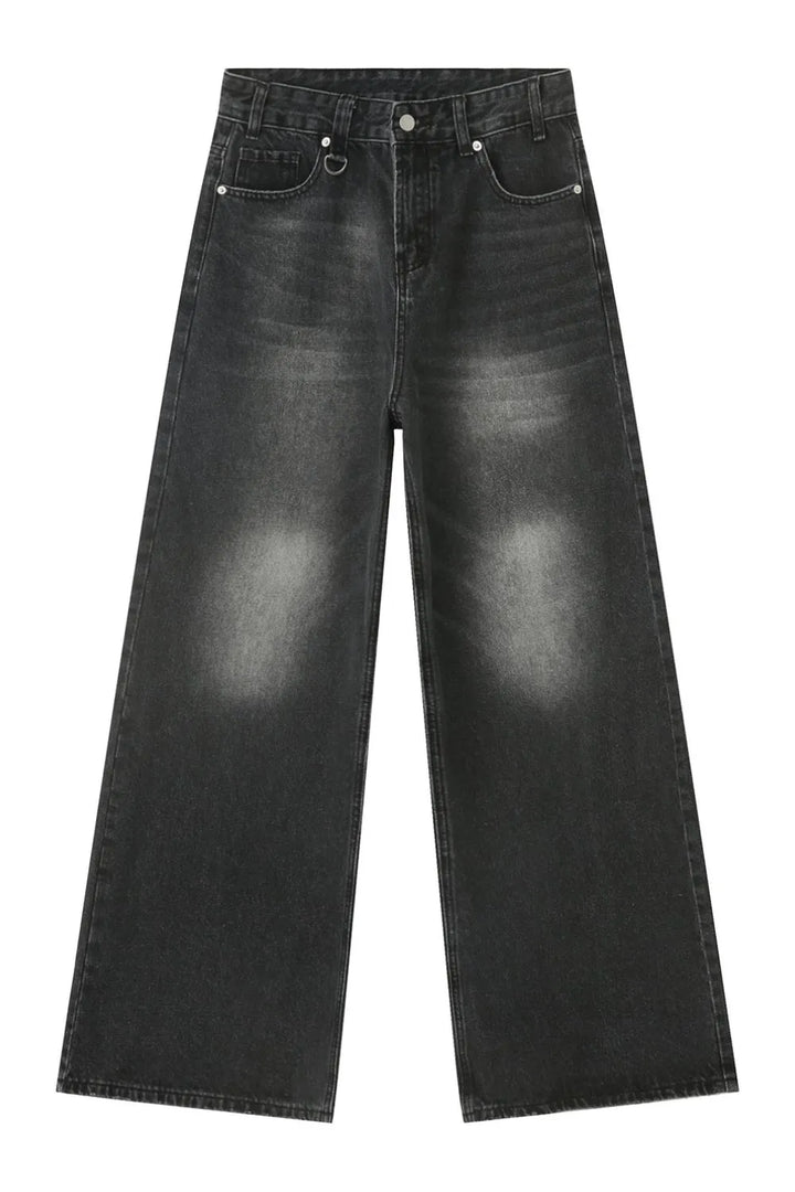 Wide Leg Jeans with Pockets
