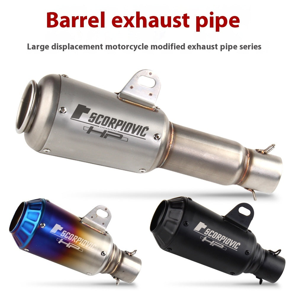 Motorcycle Modification Flower Cover Barrel Exhaust Pipe Universal