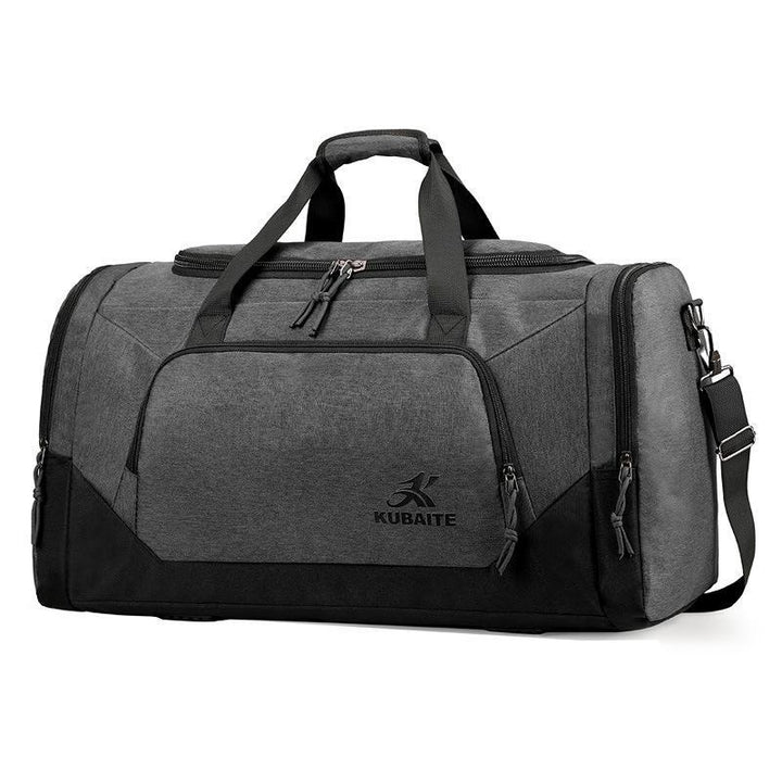 Multifunctional Solid-color Gym Bag With Large Capacity And Dry-wet Separation