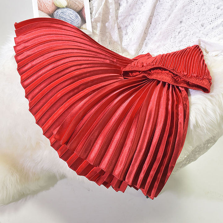 Pleated Skirt Skirt Spring And Summer New High Waist Retro Fashion