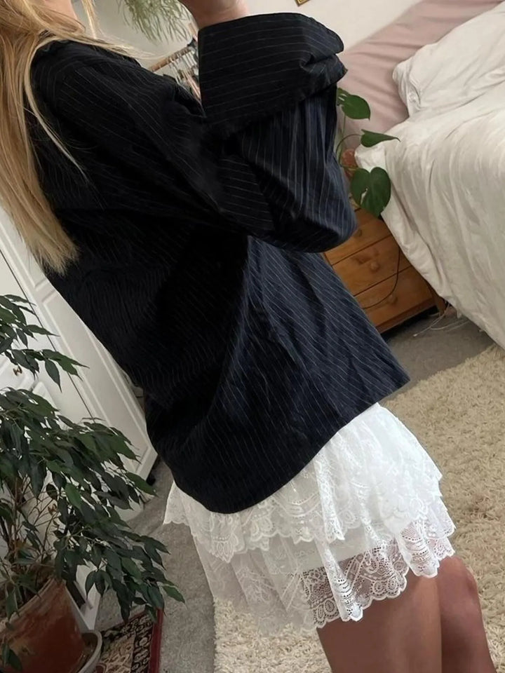 Printed Button-Down Long Sleeve Shirt