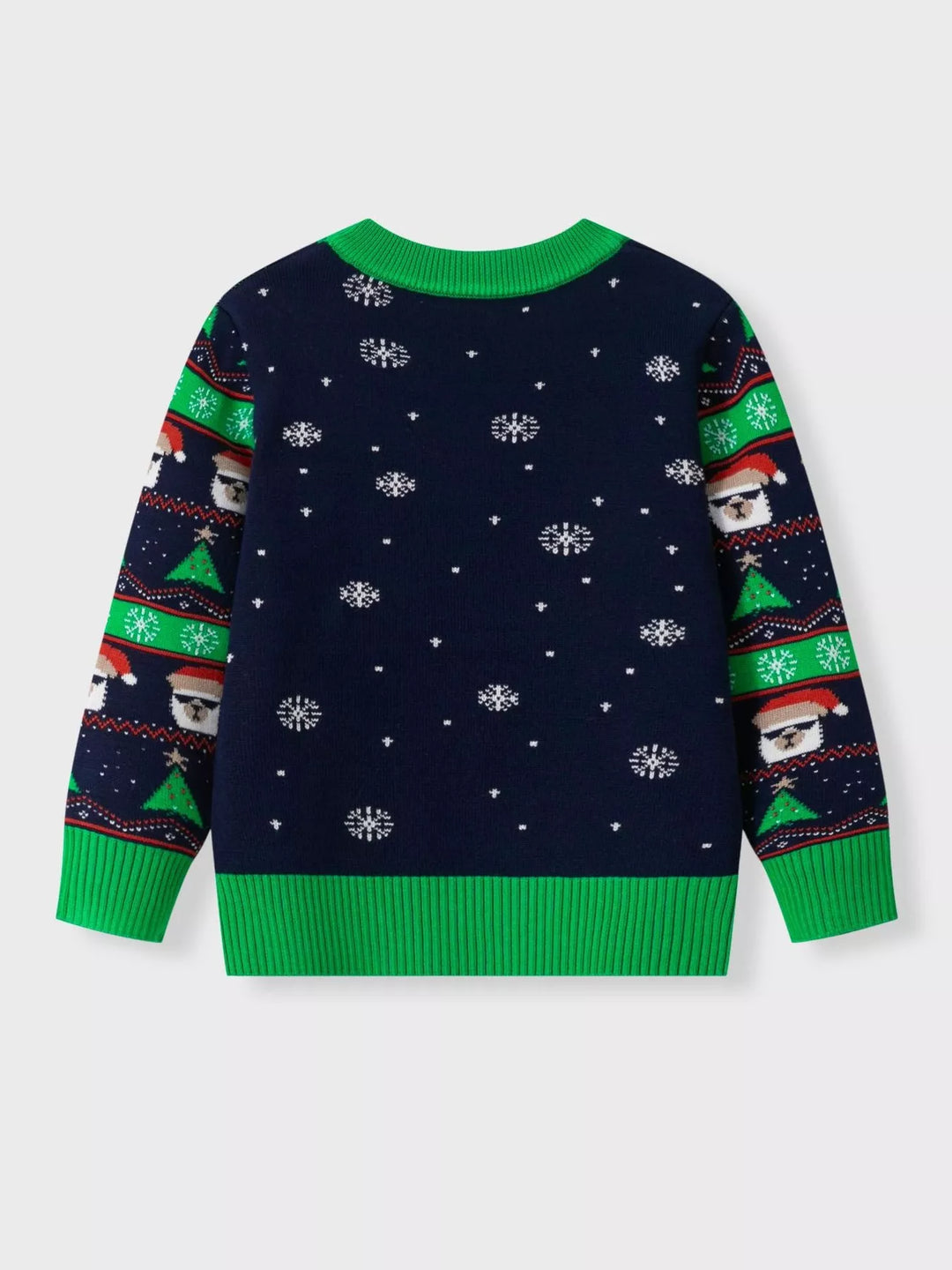 Children's Christmas Tree Round Neck Sweater
