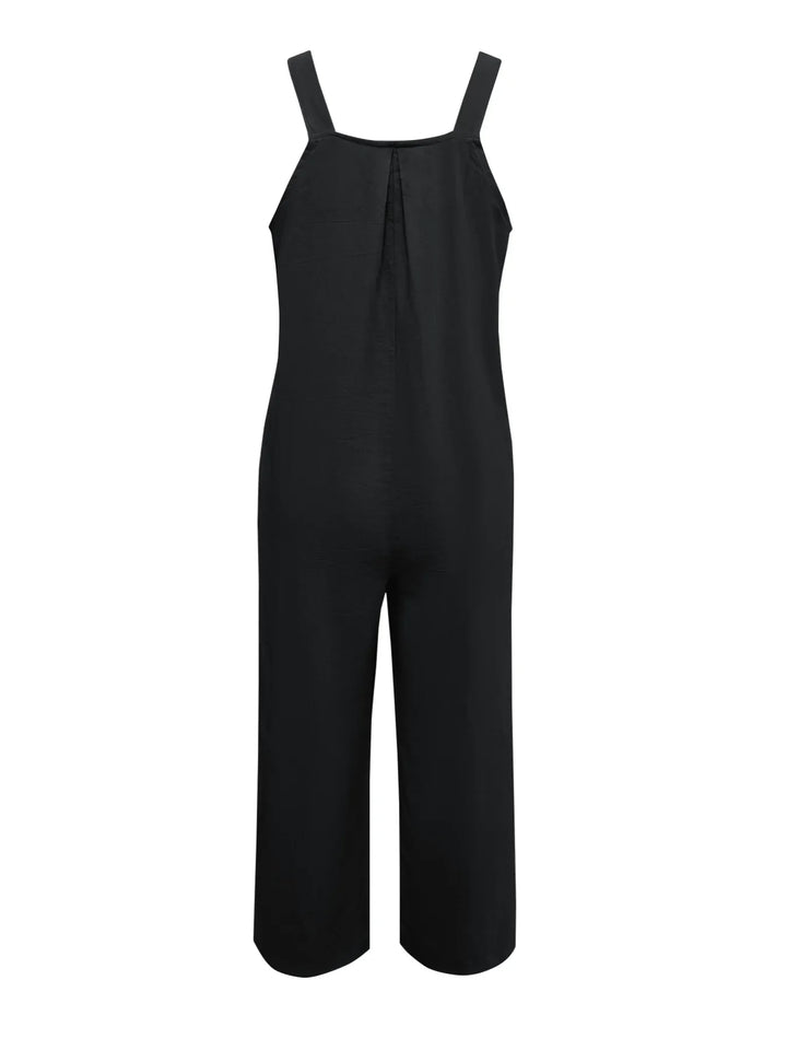 Floral Embroidered Wide Leg Jumpsuit