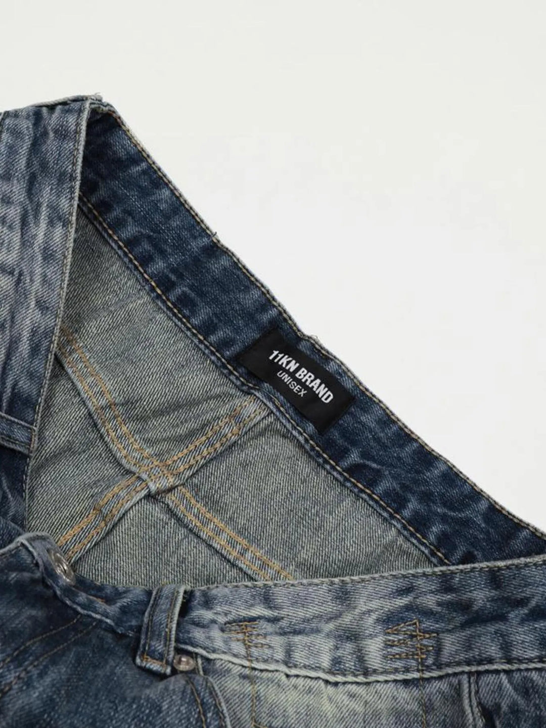 Men's Vintage Wash Distressed Jeans