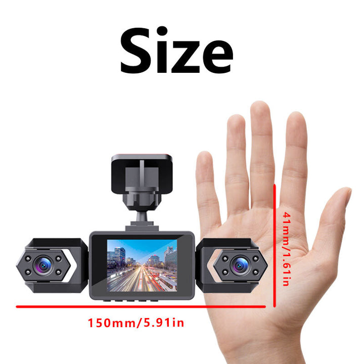 1080P High-definition Driving Recorder With Four Lenses, High-definition Night Vision, Front, Back, Left, Right Recording
