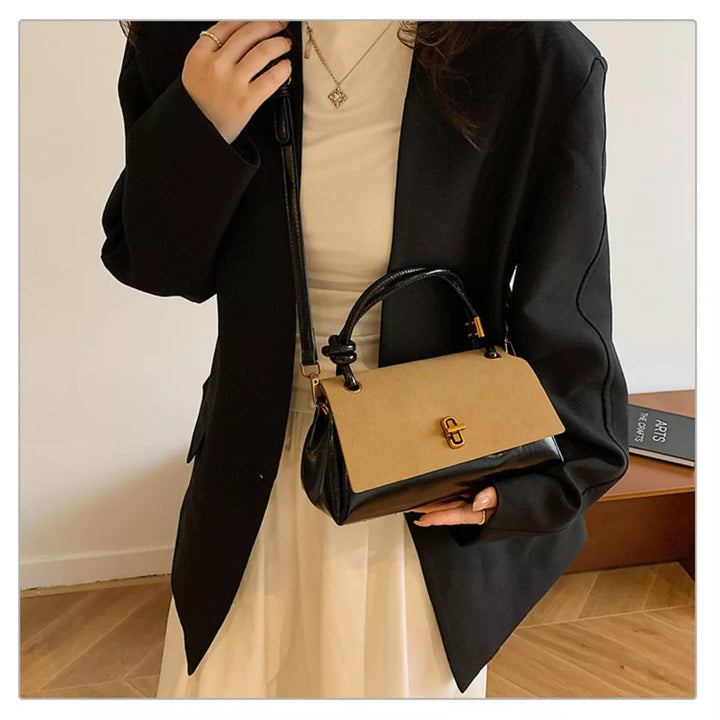 Flap Crossbody Bag with Top Handle
