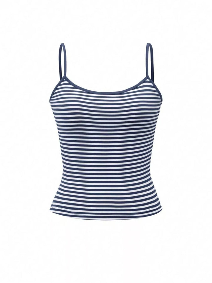 Striped Scoop Neck Cami