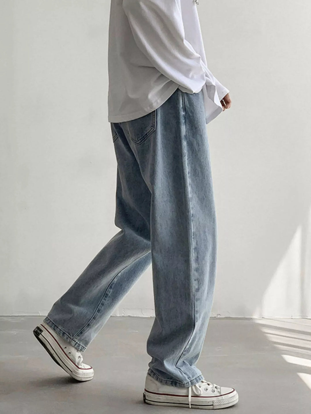 Men's Wash Loose Fit Jeans