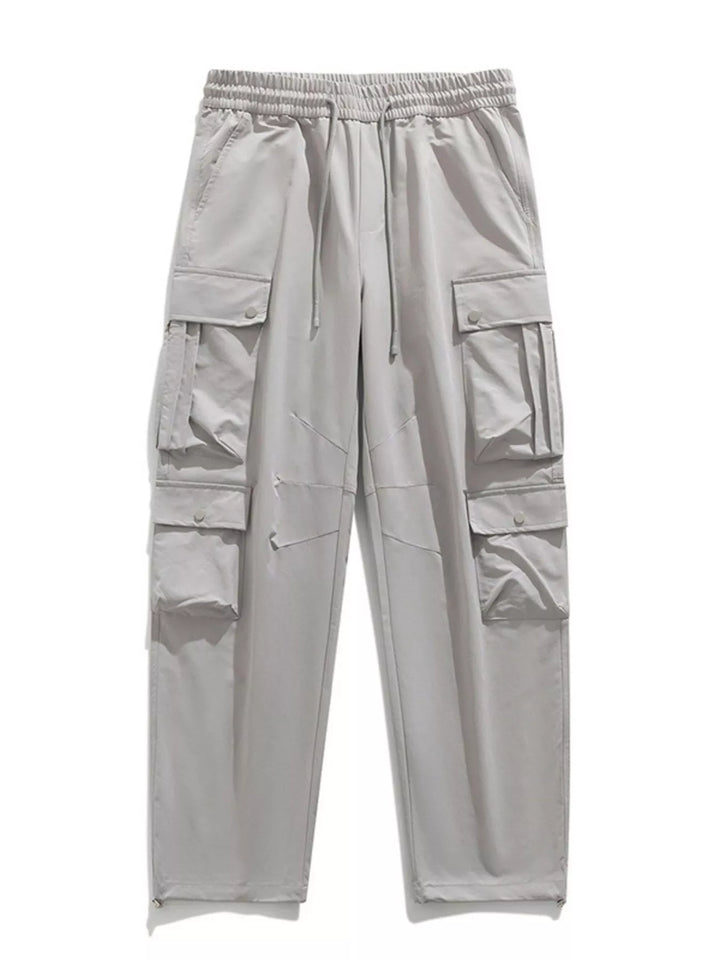 Men's Plus Size Loose Fit Multi-Pocket Cargo Pants
