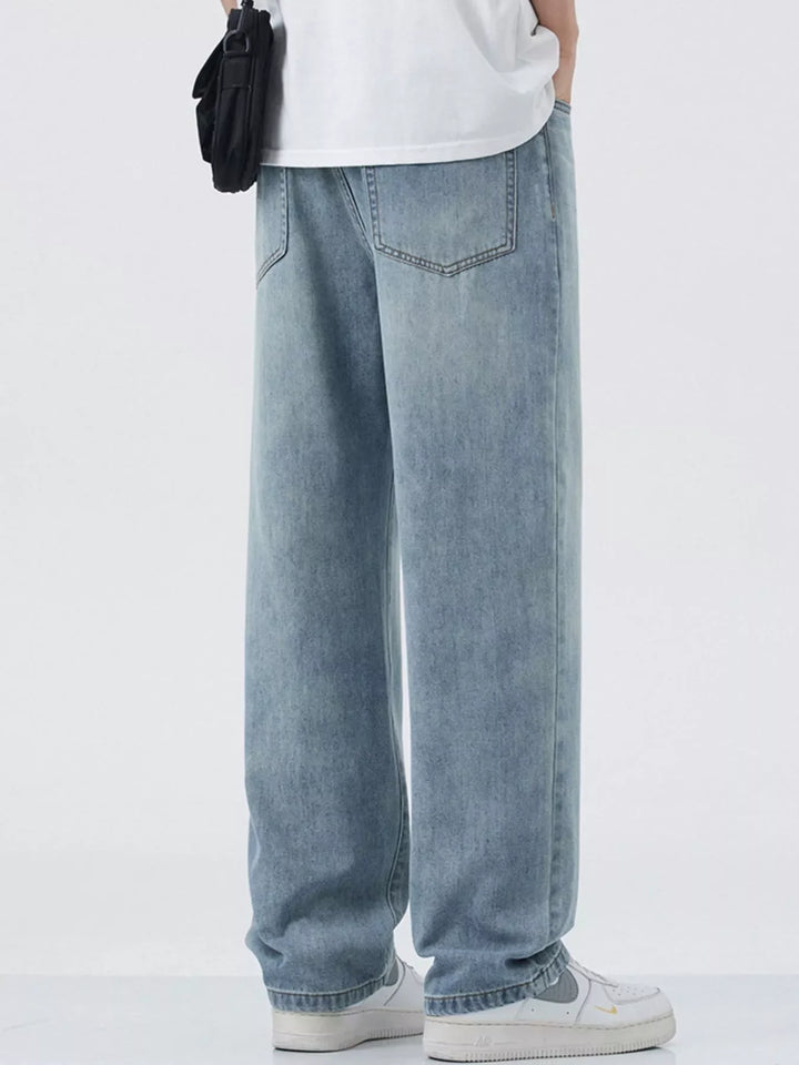 Men's Wide Leg Relaxed Fit Jeans