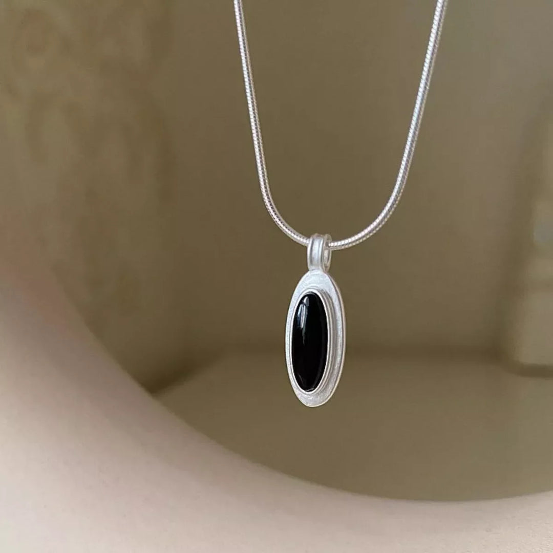 925 Sterling Silver Geometric Pendant Necklace