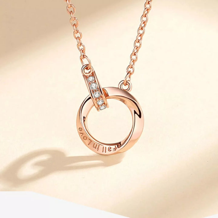 18K Rose Gold-Plated 925 Sterling Silver Necklace
