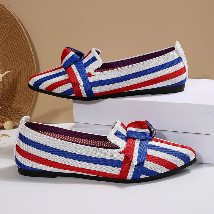 Mesh Point Toe Flat Slip-Ons