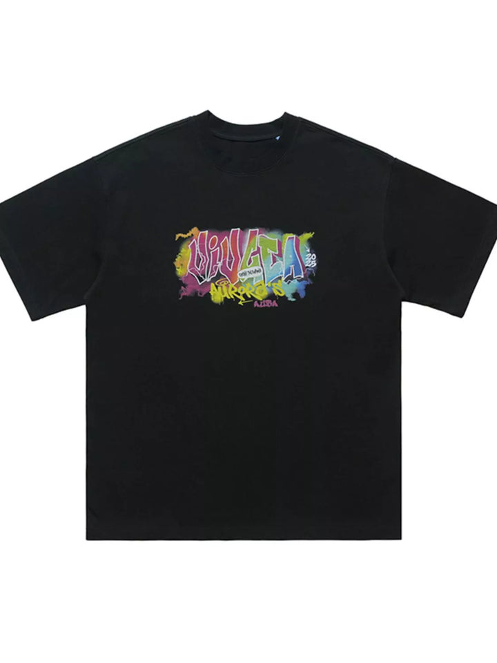Men's Graphic Round Neck Short Sleeve T-Shirt