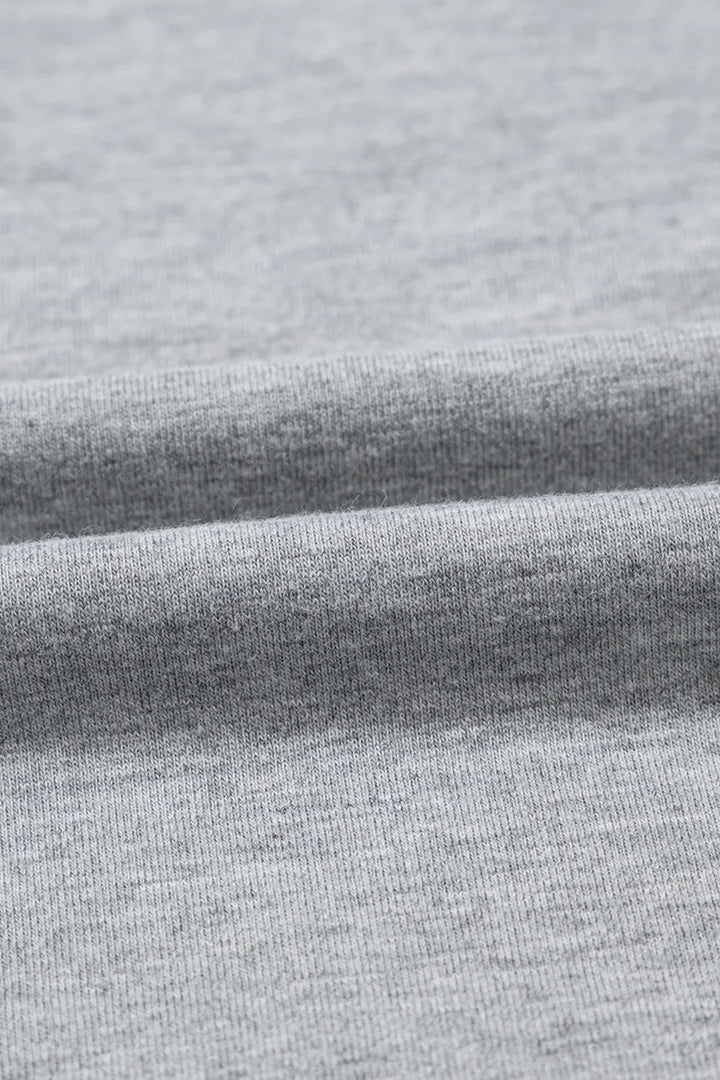 High Raglan Half Sleeve V Neck Oversized T Shirt