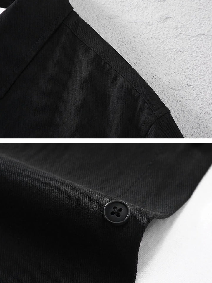 Men's Plus Size Button Up Long Sleeve Shirt