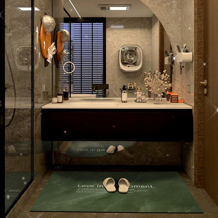 Absorbent Non-slip Floor Mat For The Bathroom Or Shower Entrance
