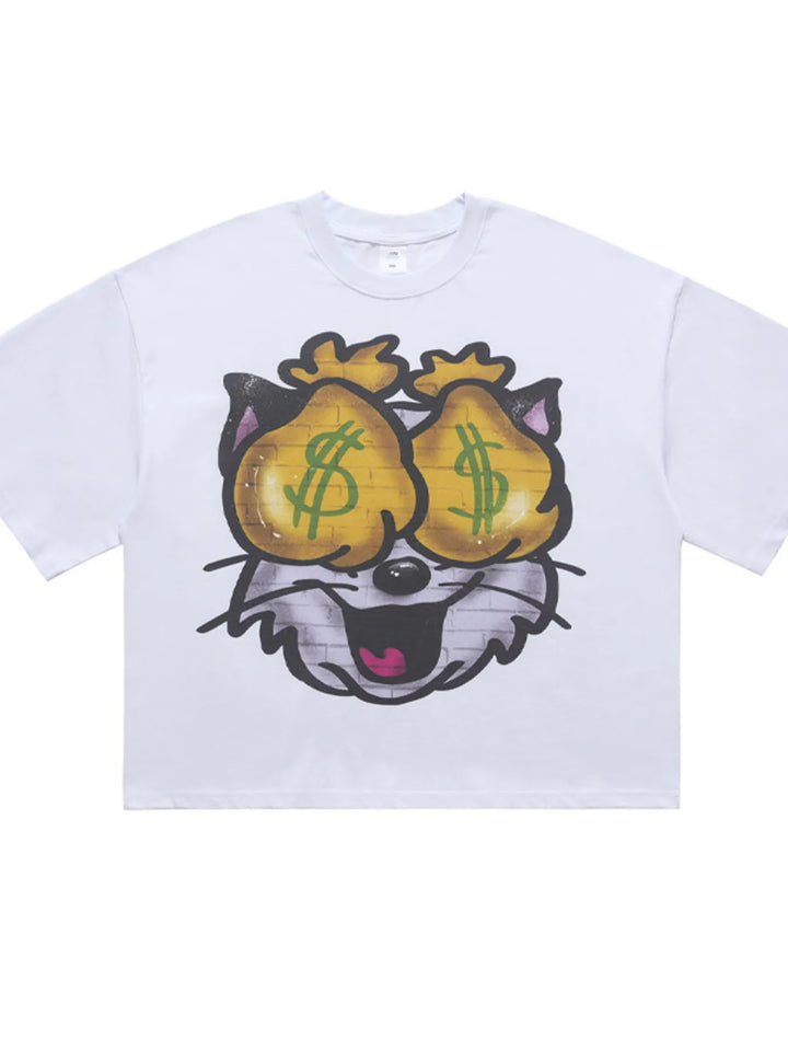 Men's Graphic Round Neck Short Sleeve T-Shirt