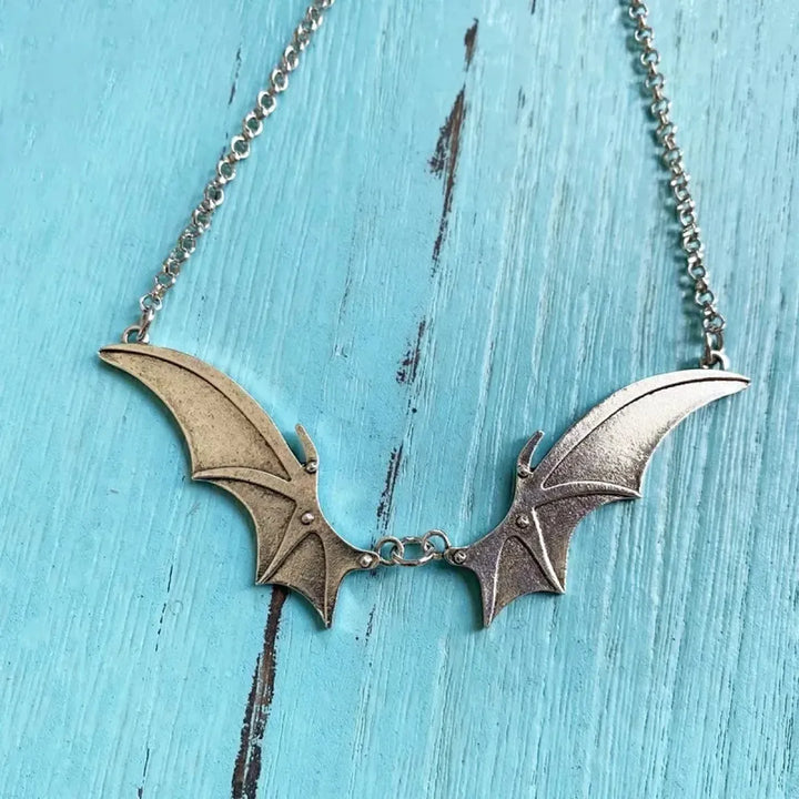 Gothic Vampire Bat Wing Choker Necklace