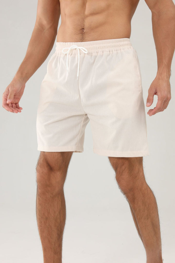 Corduroy Minimalist Mens Shorts Casual Pants