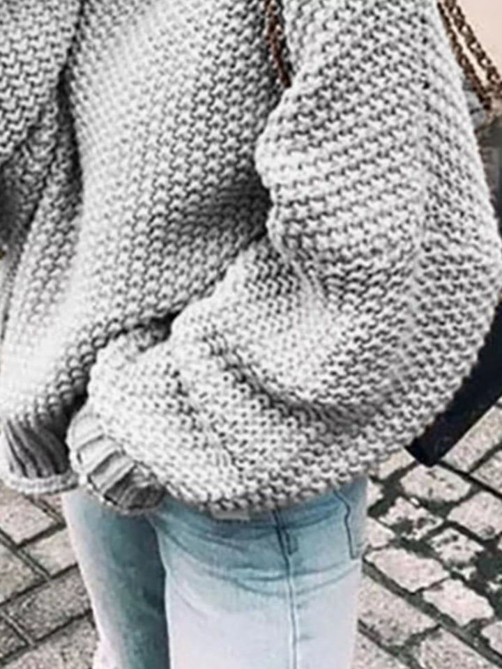 Chunky Knit Turtleneck Sweater