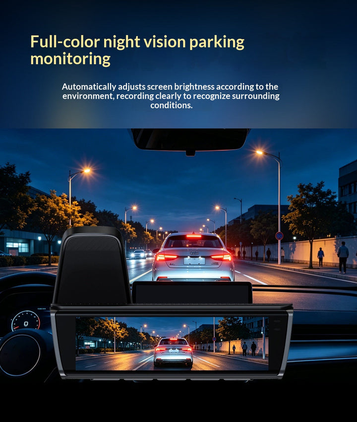 4K Dual Front & Rear Dash Cam, High Definition Car DVR Recorder