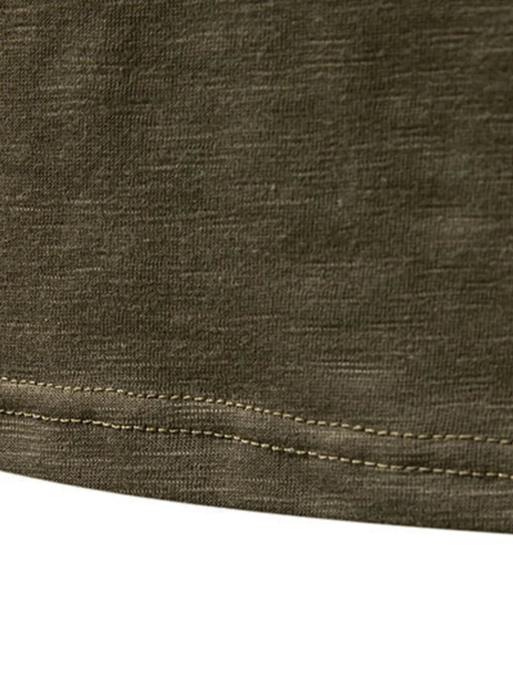 Men's Button Detail Long Sleeve T-Shirt