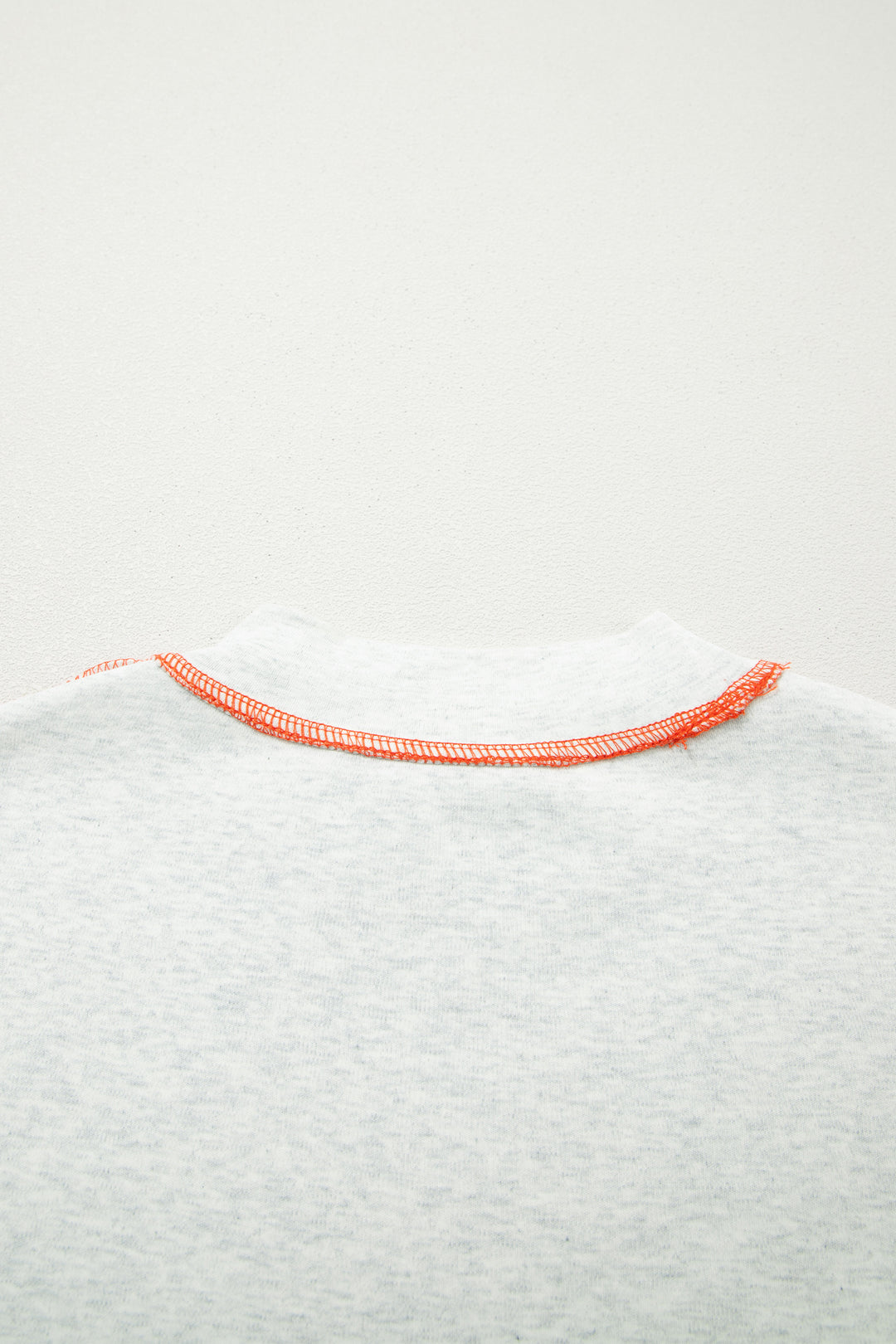 Light Grey Reversible Contrast-Stitched T-Shirt