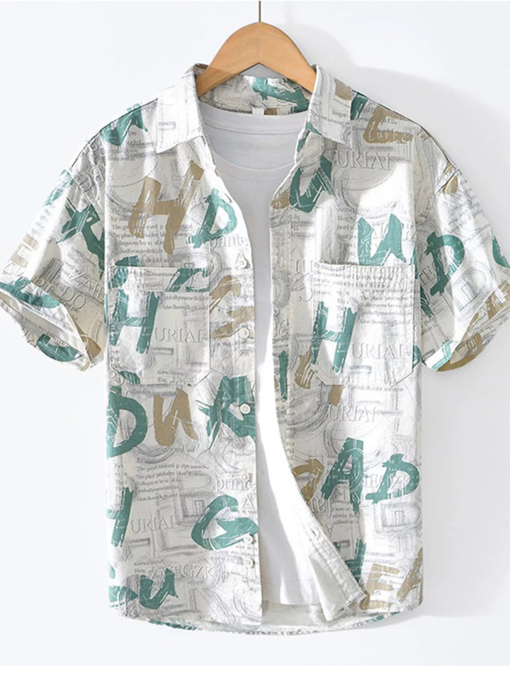 Men's Printed Short Sleeve Shirt