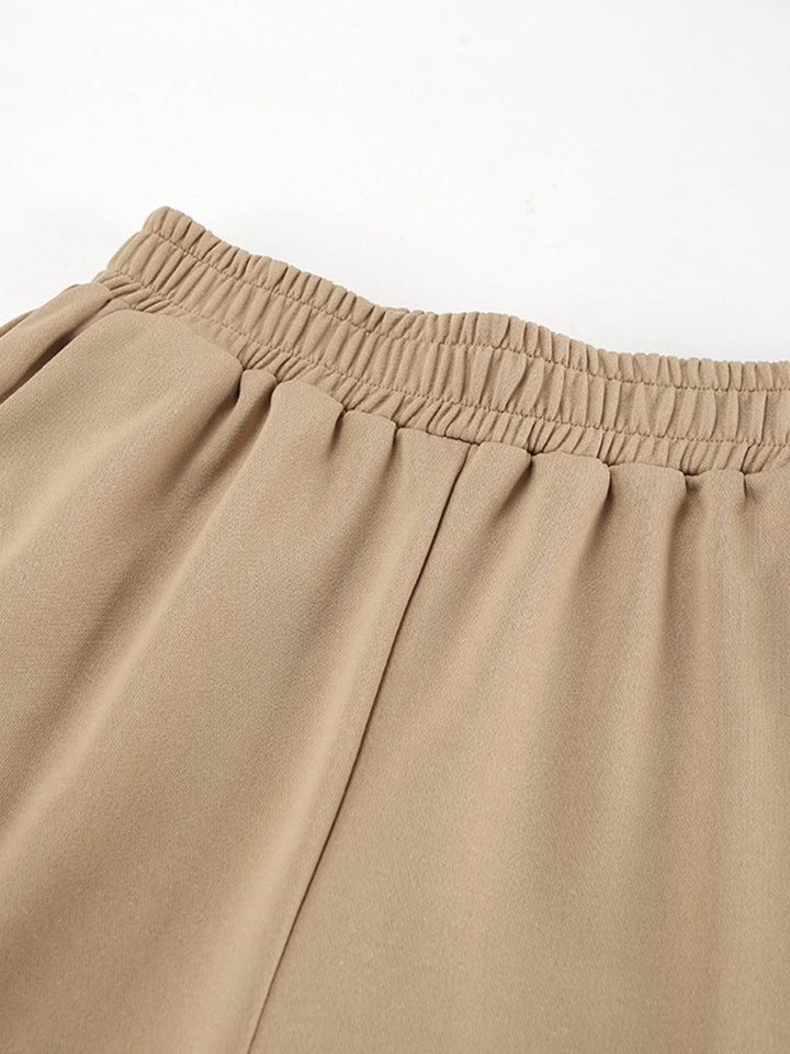 Quarter Zip Long Sleeve Top and Pants Set