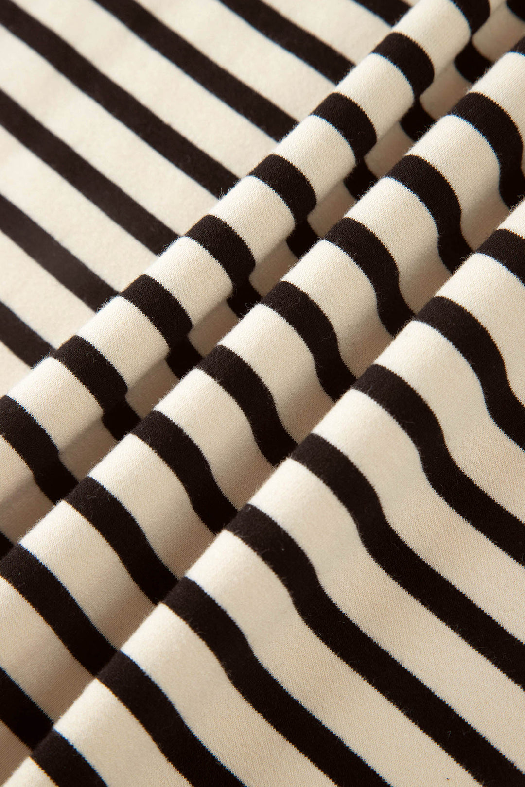Black Stripe Ribbed Color Block Trim Zip Polo Tee Drawstring Shorts 2pcs Outfit