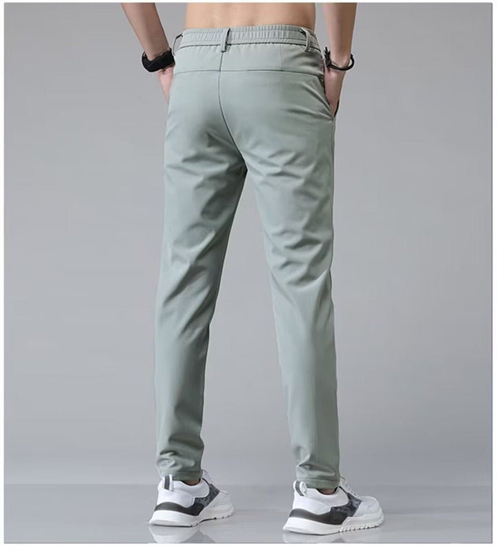 Straight-leg Mens Trousers Loose-fit And Casual