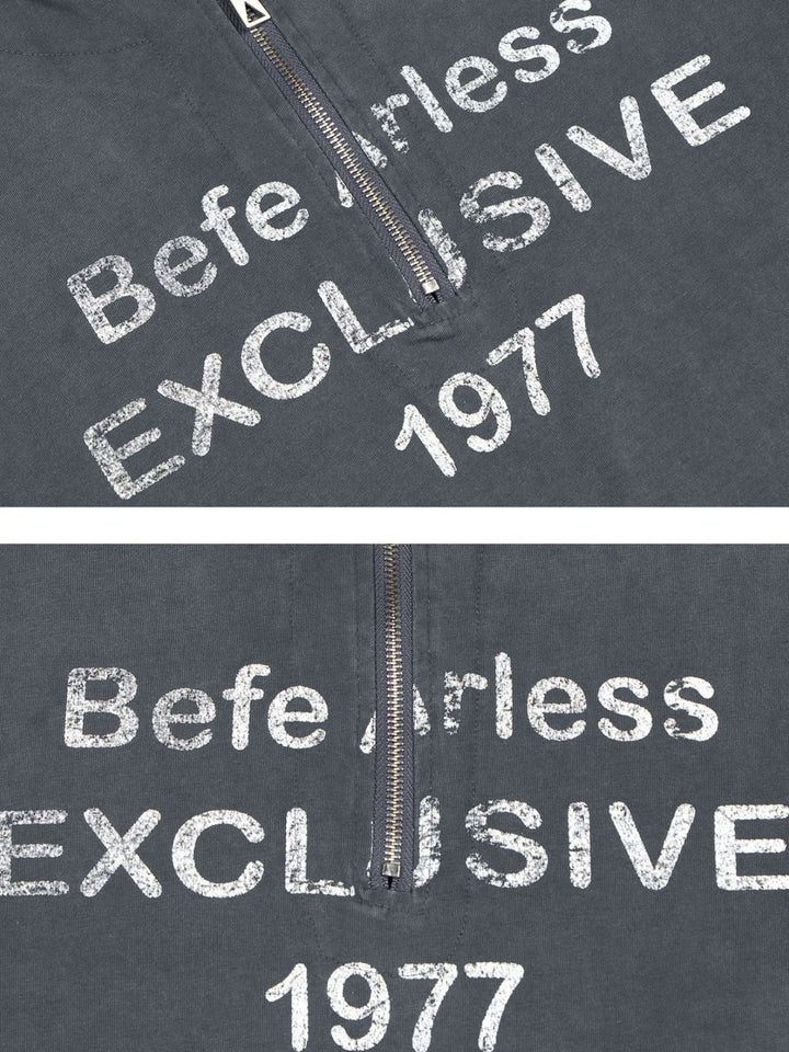 Men's Quarter Zip Short Sleeve T-Shirt