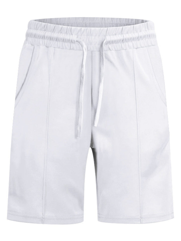 Men's Full Size V-Neck Short Sleeve T-Shirt and Shorts Set Plus Size