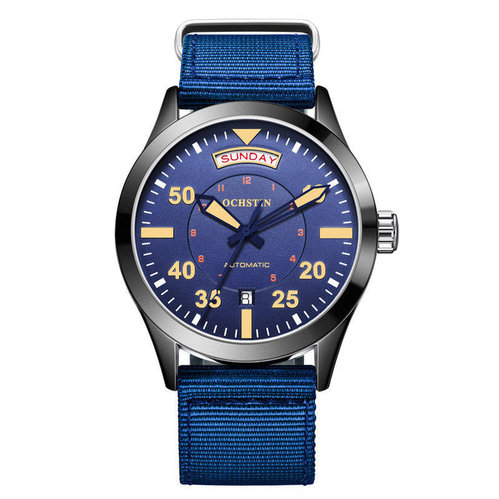 Automatic Mechanical Watch Waterproof Nylon Watch
