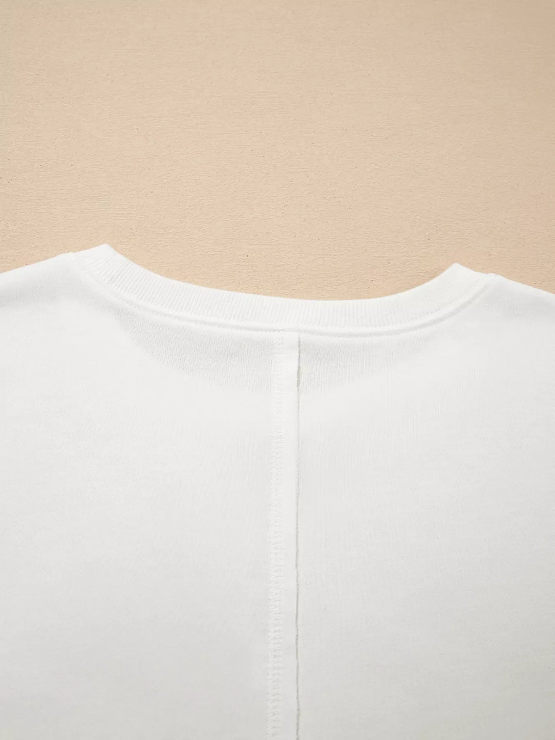 Exposed Seam Detail Color Block Patch Pocket Drop Shoulder Sweatshirt
