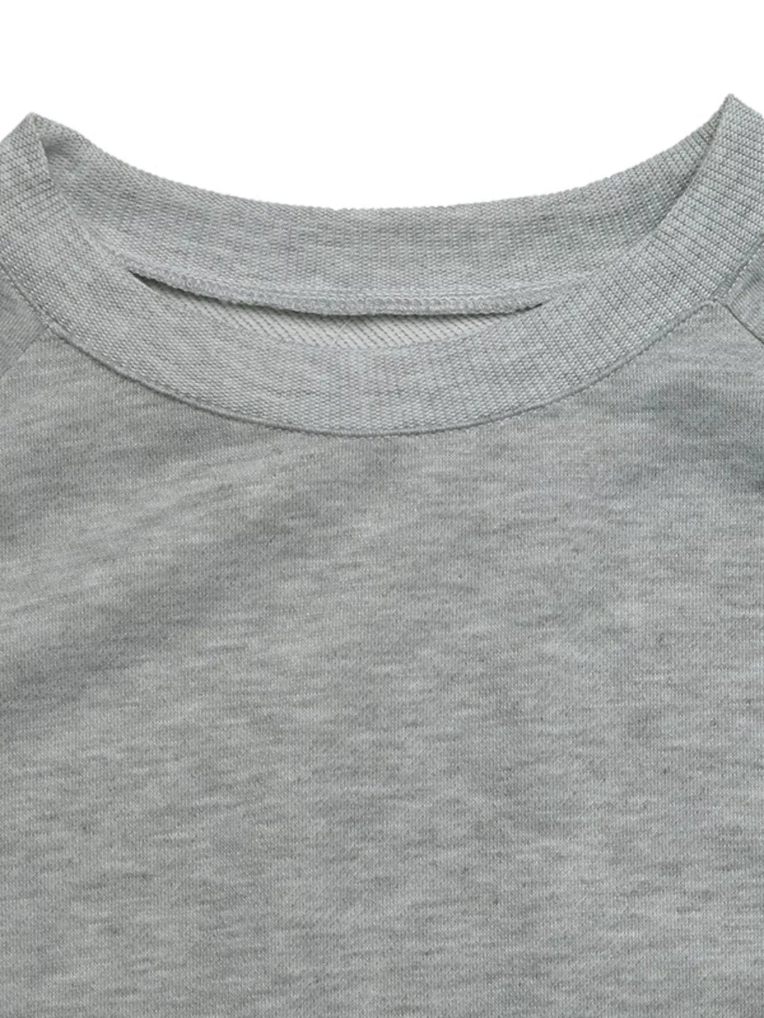 Lace Detail Round Neck Sweatshirt