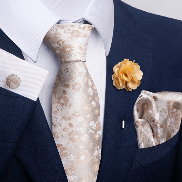Men's Tie Suit Pocket Square Combo 8