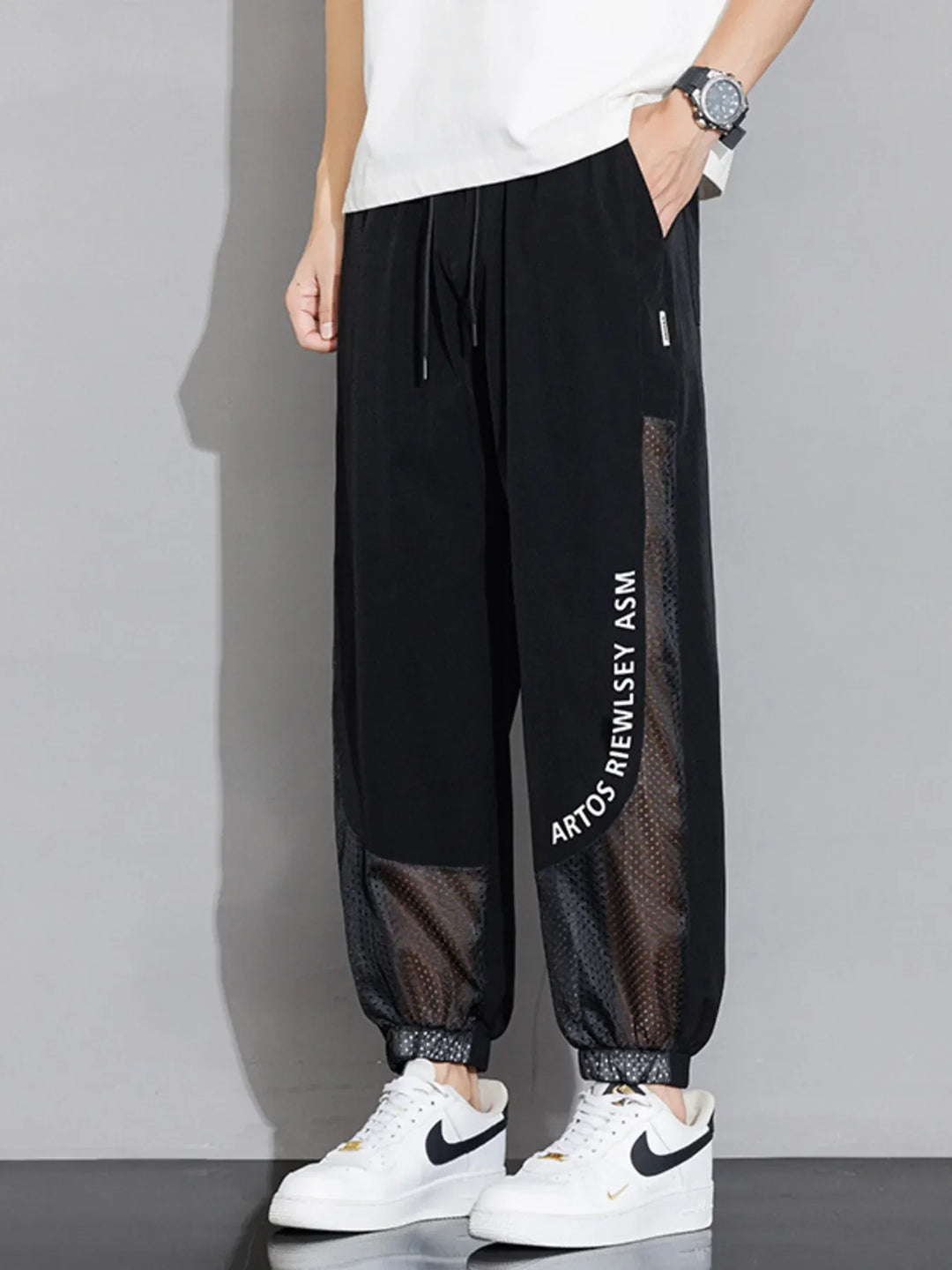Men's Plus Size Wide Leg Pants